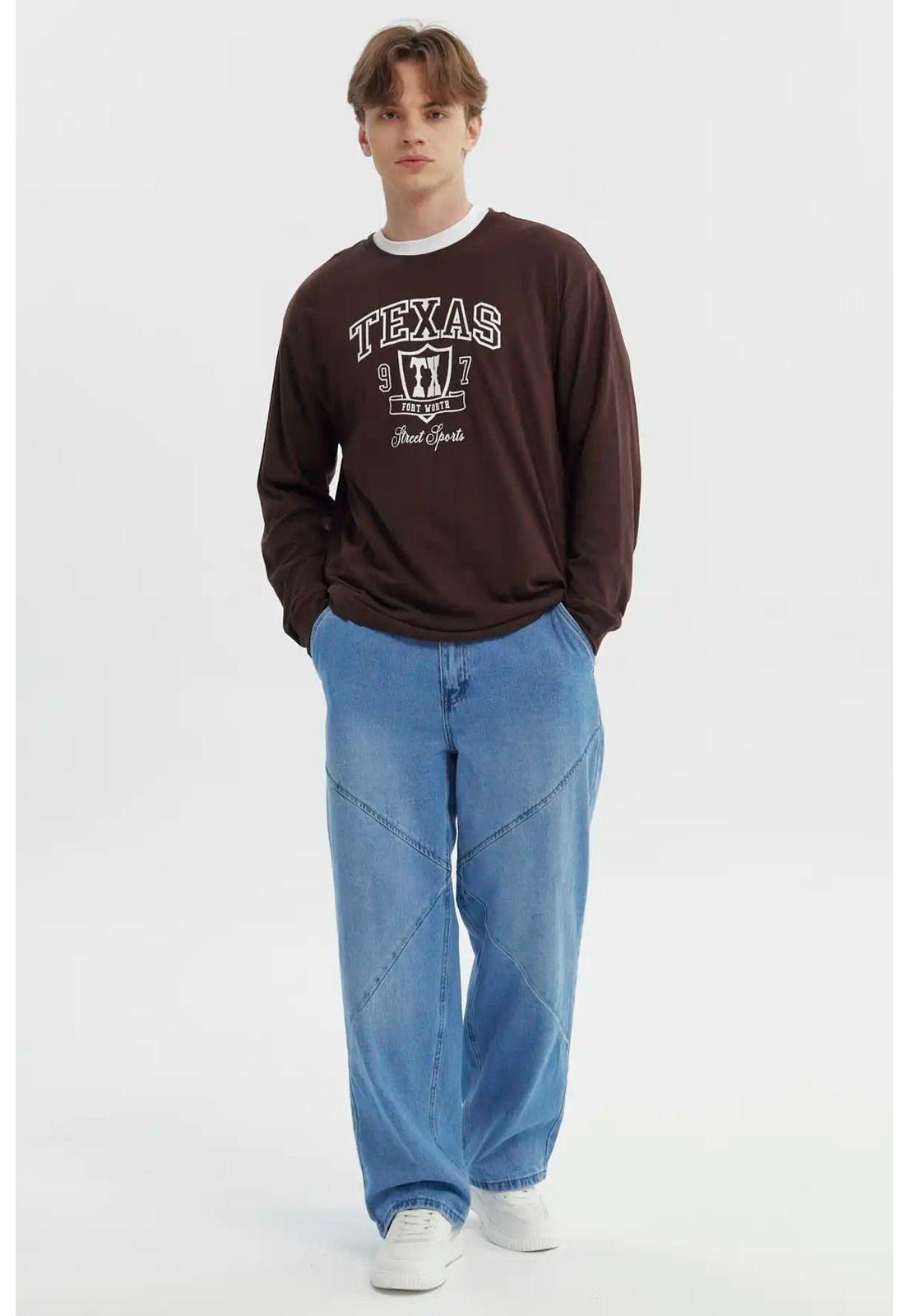 Polera Hombre Slim Chocolate - X-3