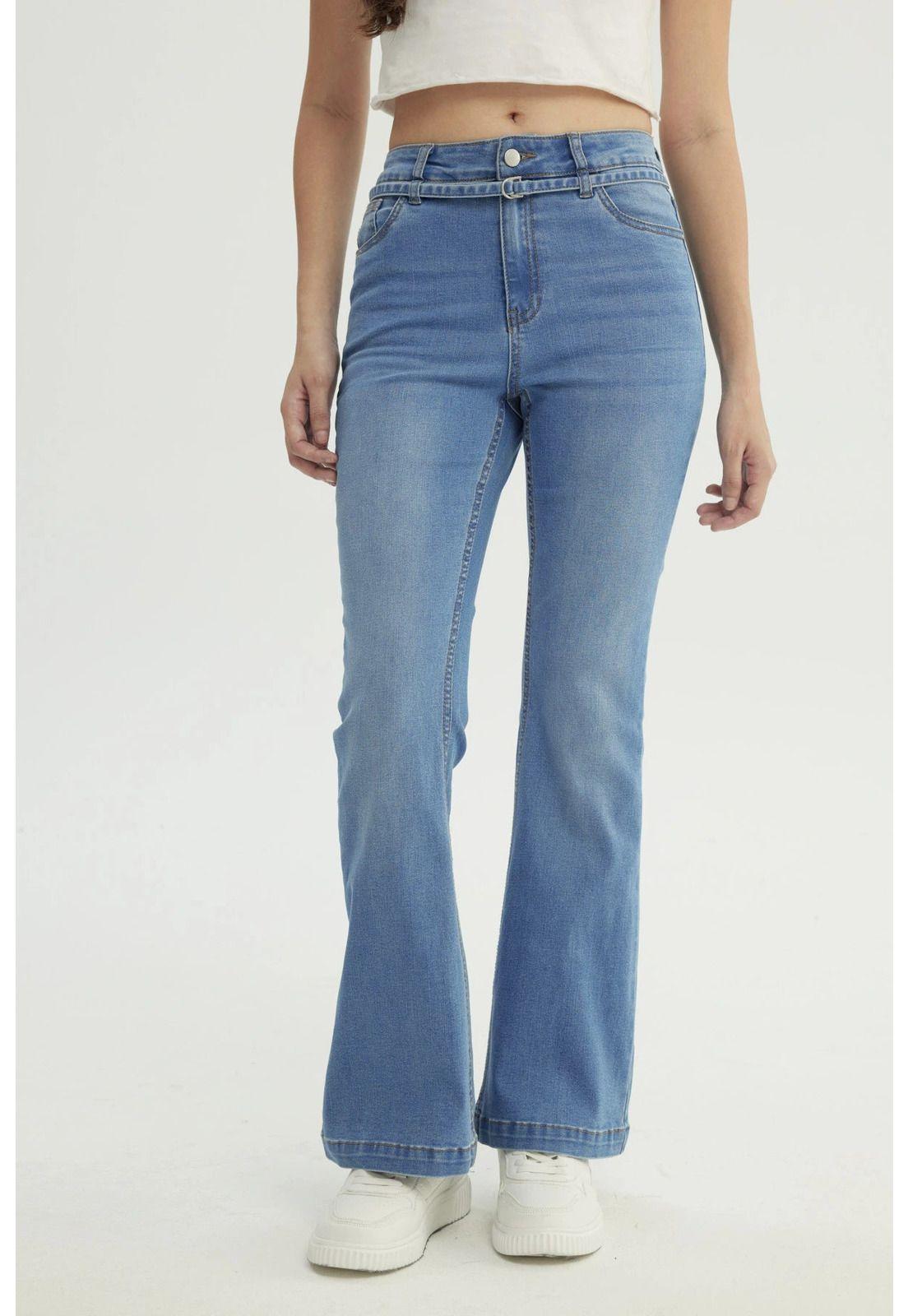 Jeans Mujer Flare Azul - X-0