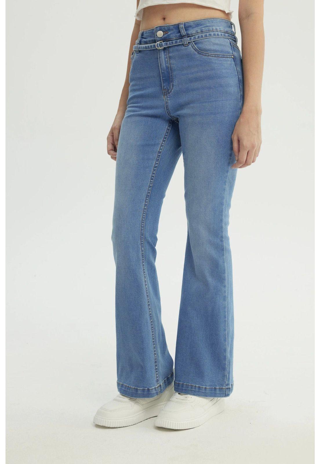 Jeans Mujer Flare Azul - X-1