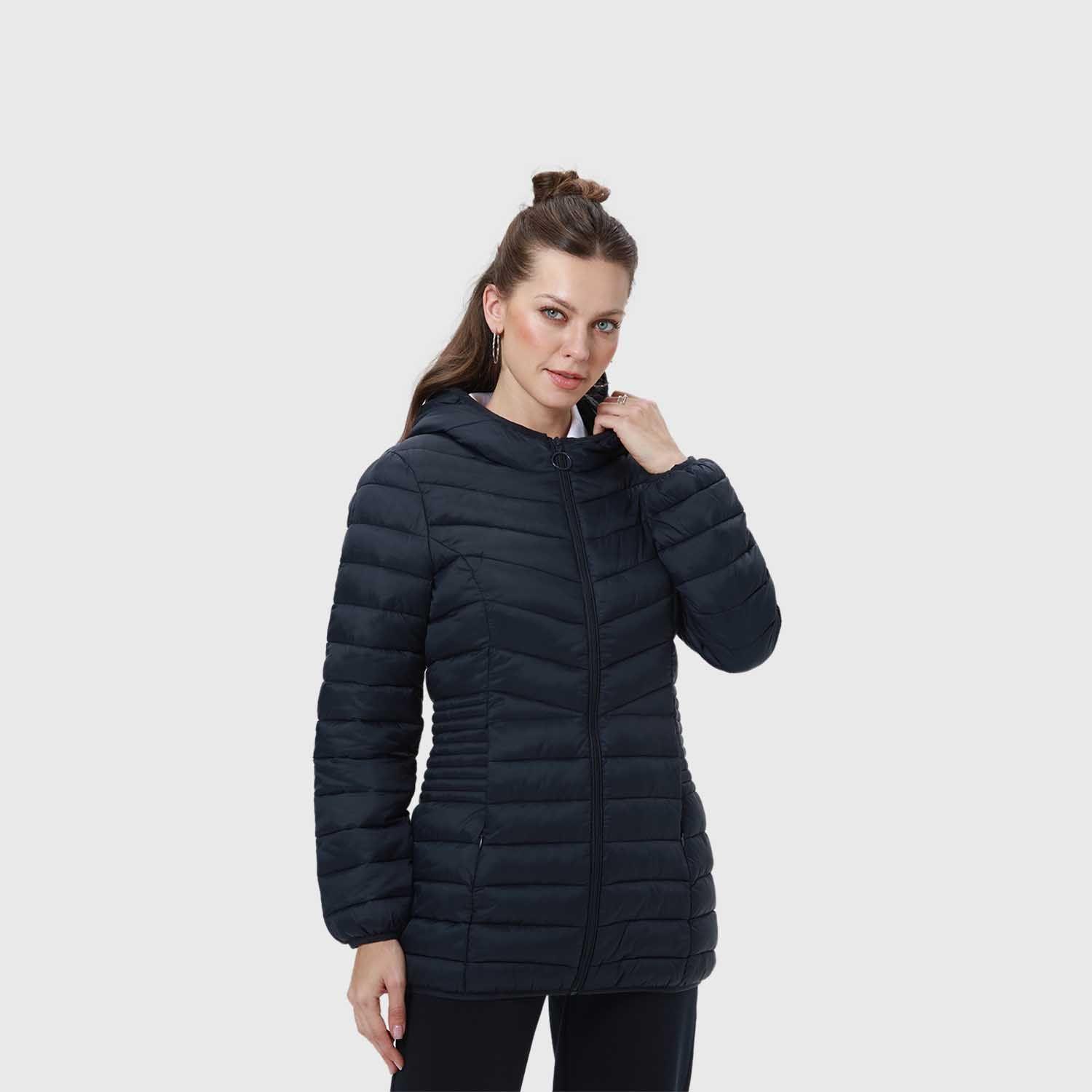 Parka Escolar Mujer Juvenil Larga Azul Fashion's Park-1