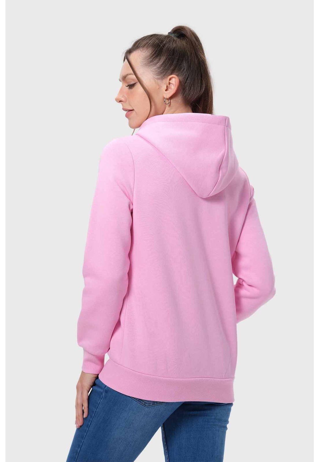 Polerón Mujer Hoodie Rosado-2