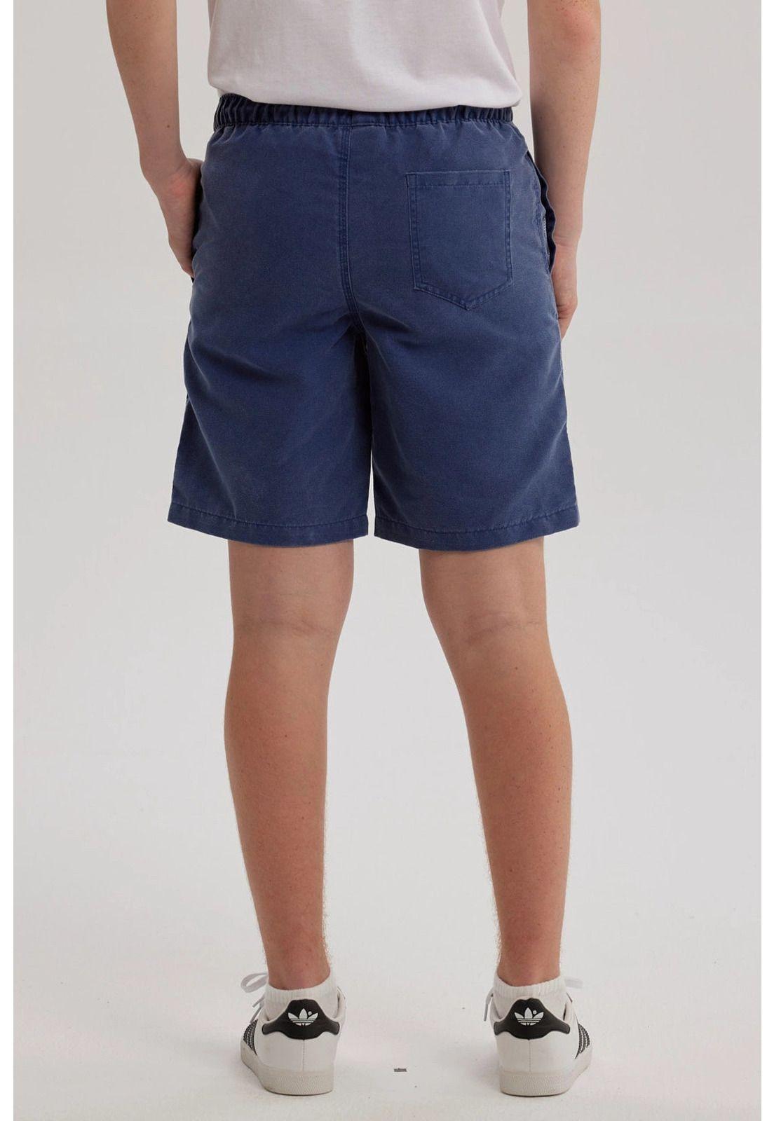 Short De Baño Niño Deslavado Azul-2