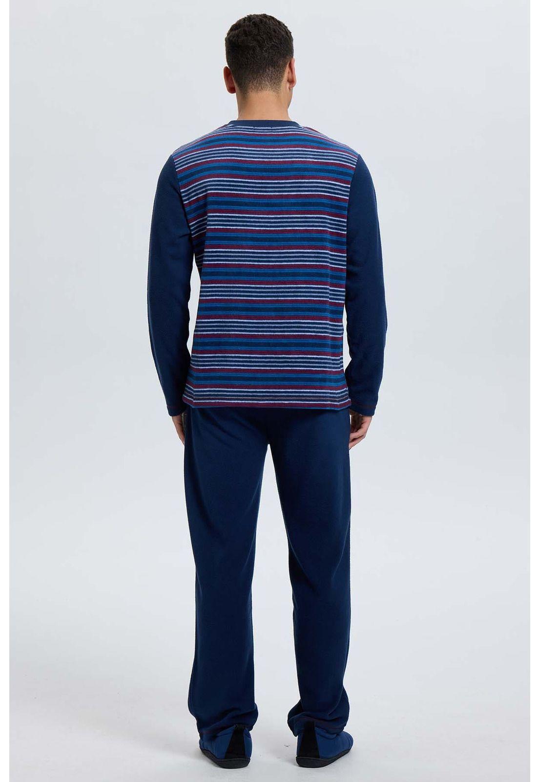 Pijama Hombre Cr Polar Azul - ll-2