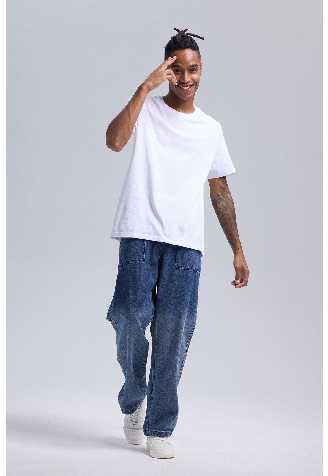 Jeans Hombre Degradé Azul Claro-3