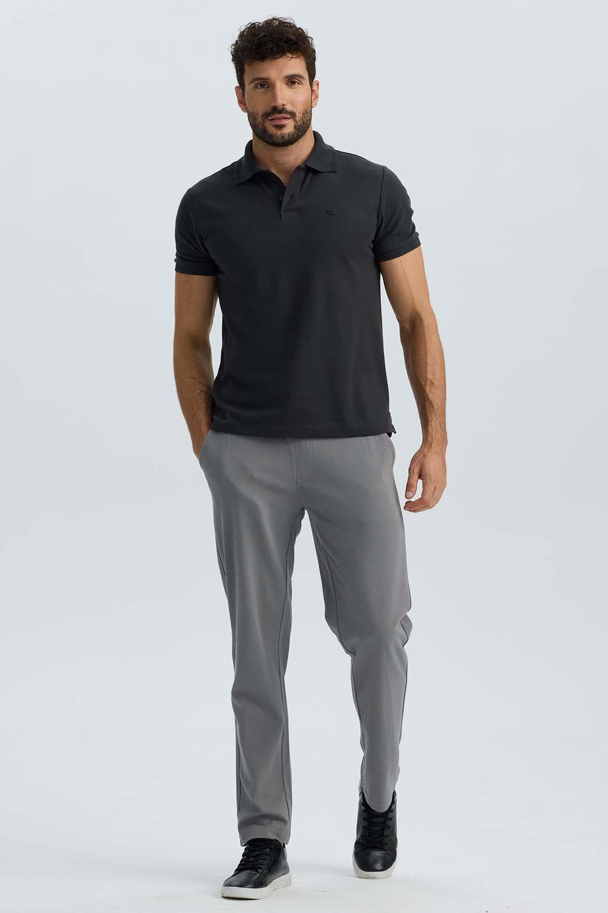 Pantalón Hombre Chino Gris-3