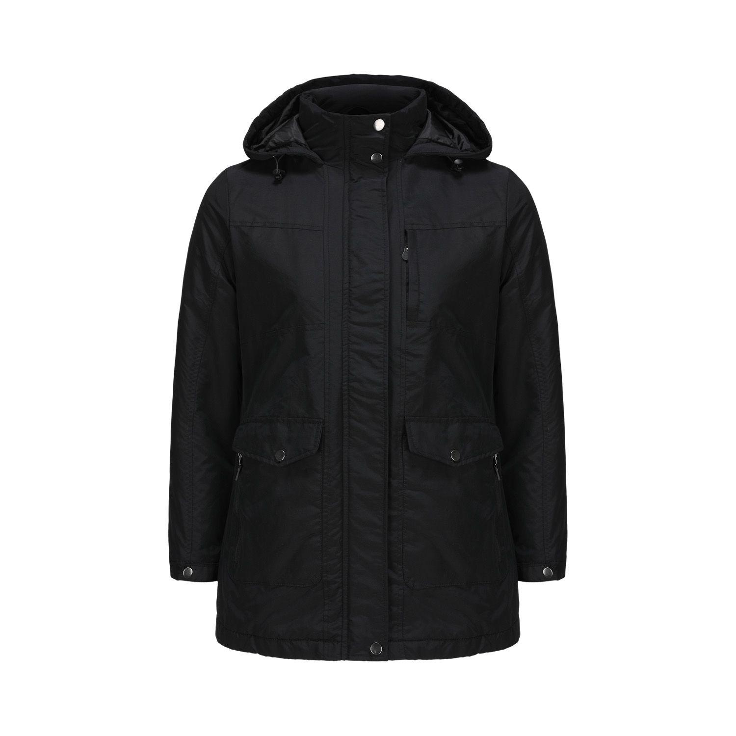 Parka Mujer Impermeable Negro Fashion´s Park-0