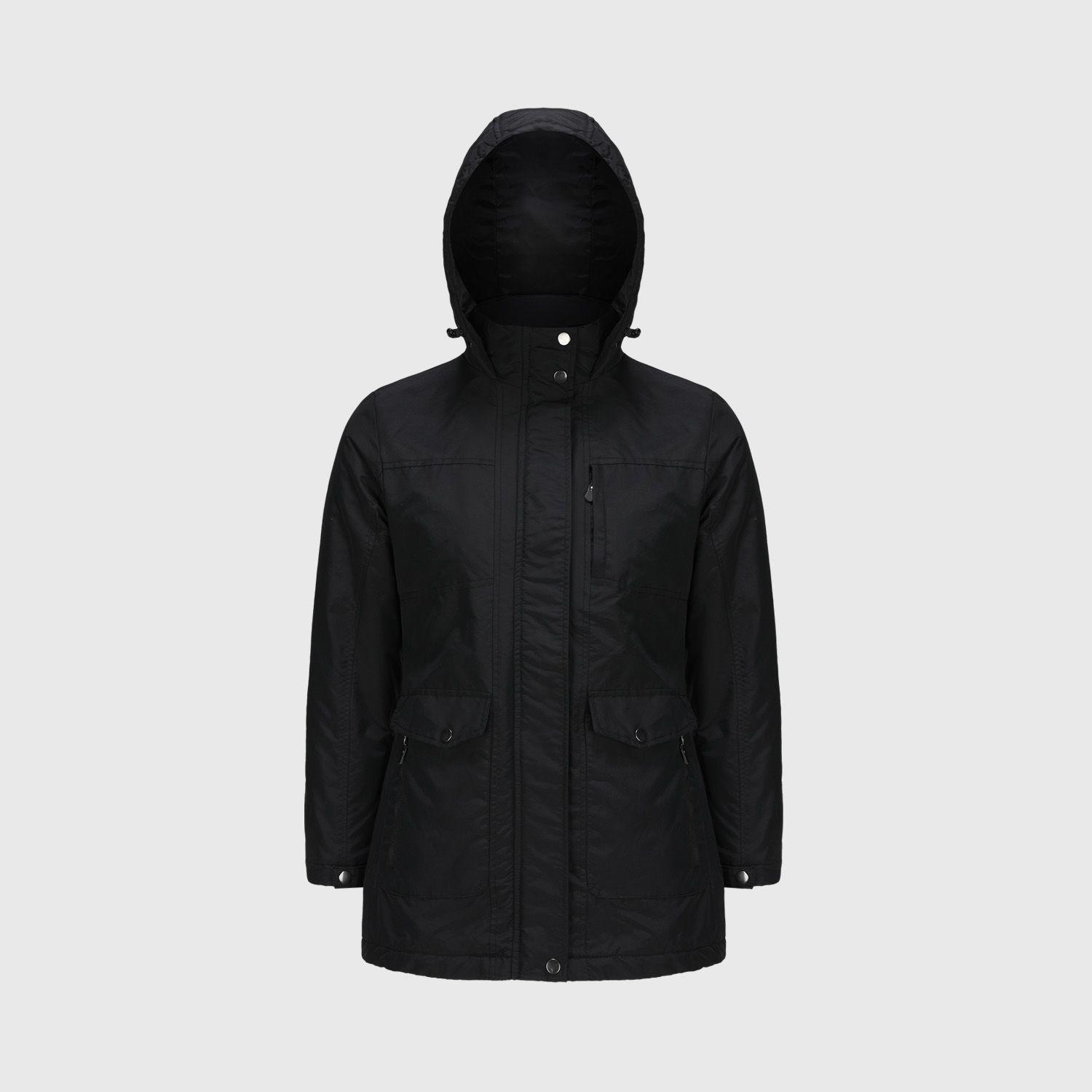 Parka Mujer Impermeable Negro Fashion´s Park-1