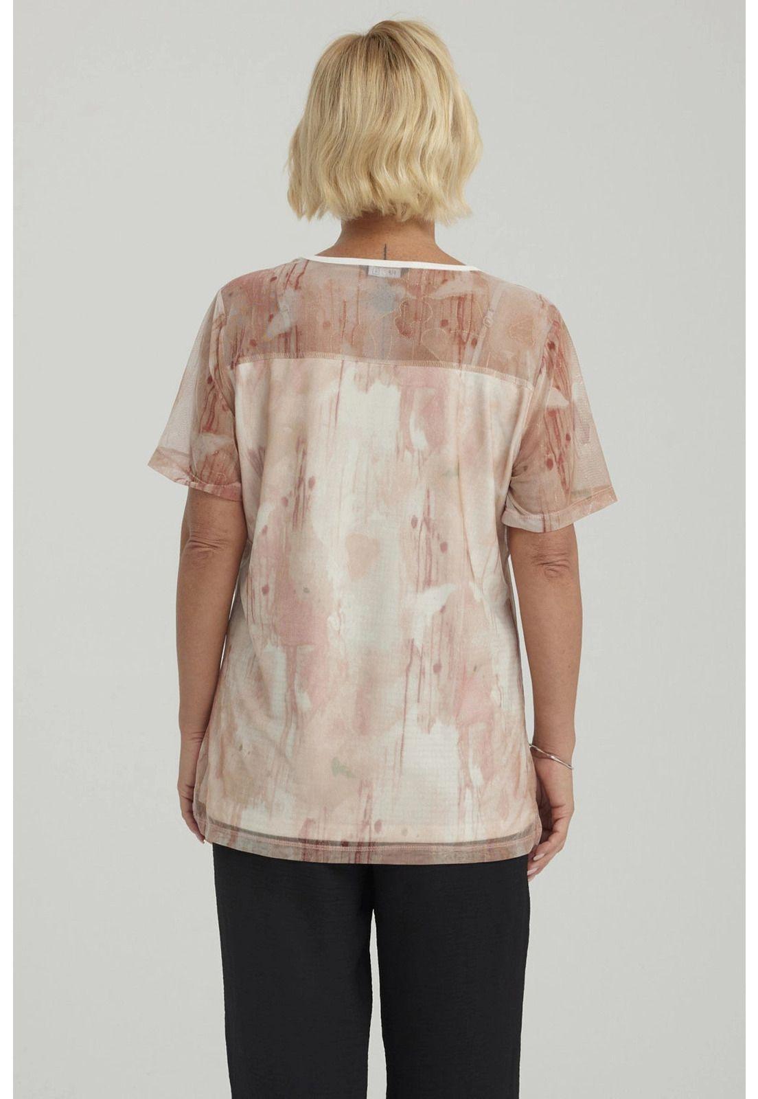 Polera Mujer Detalle Folia Palo Rosa-2