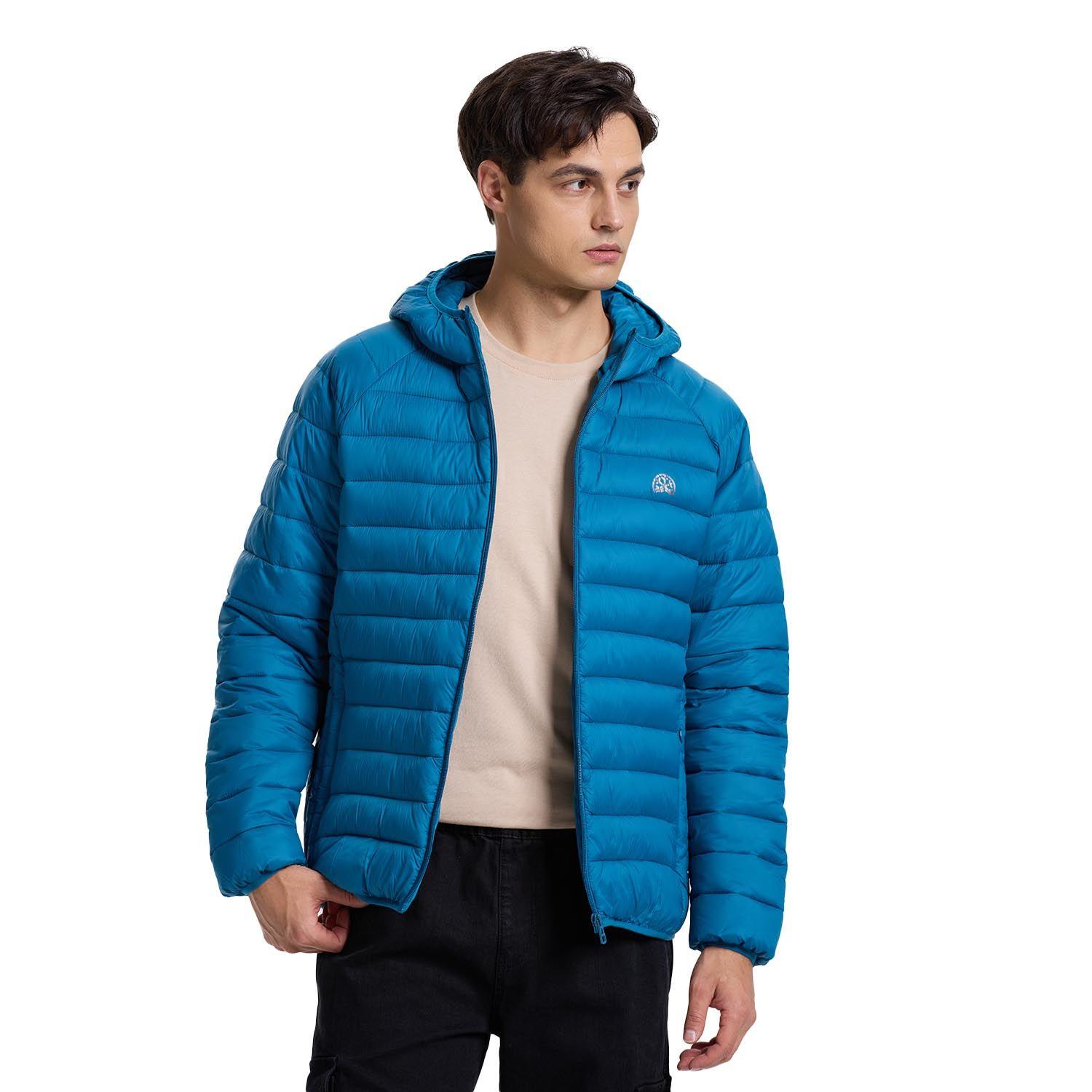 Parka Hombre Básica Lisa Azul Petroleo Fashion´s Park-0
