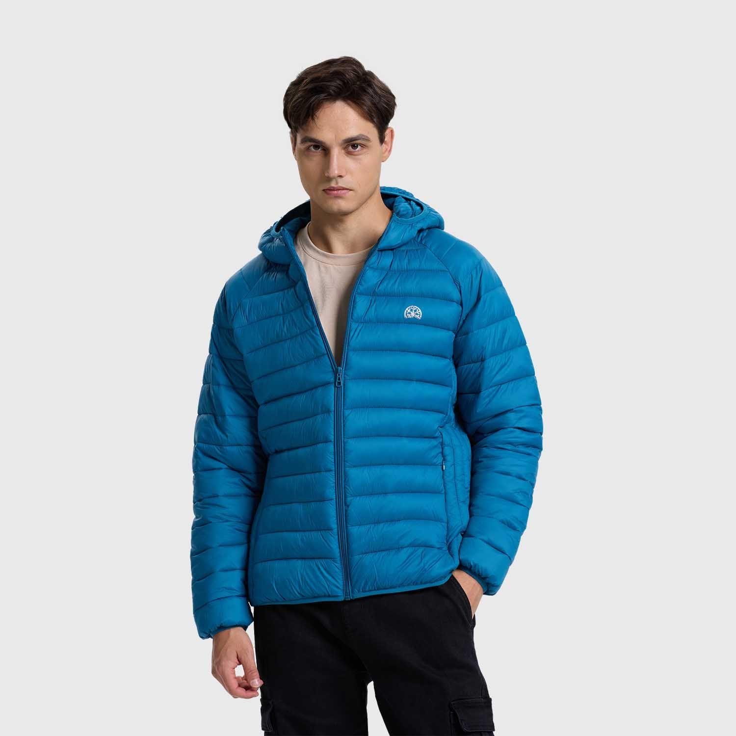 Parka Hombre Básica Lisa Azul Petroleo Fashion´s Park-1