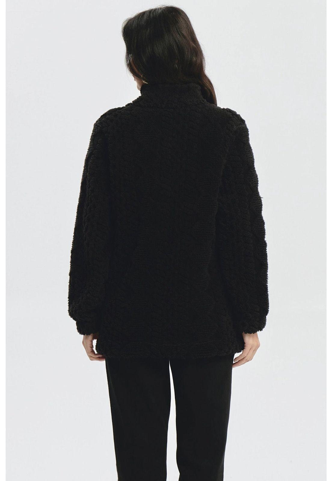 Polar Mujer Textura Negro-2