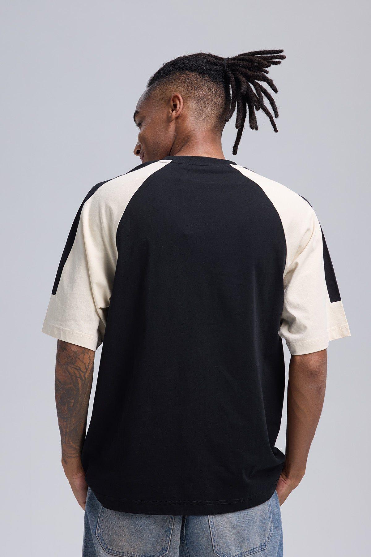 Polera Hombre Manga Contratono Negro II-2