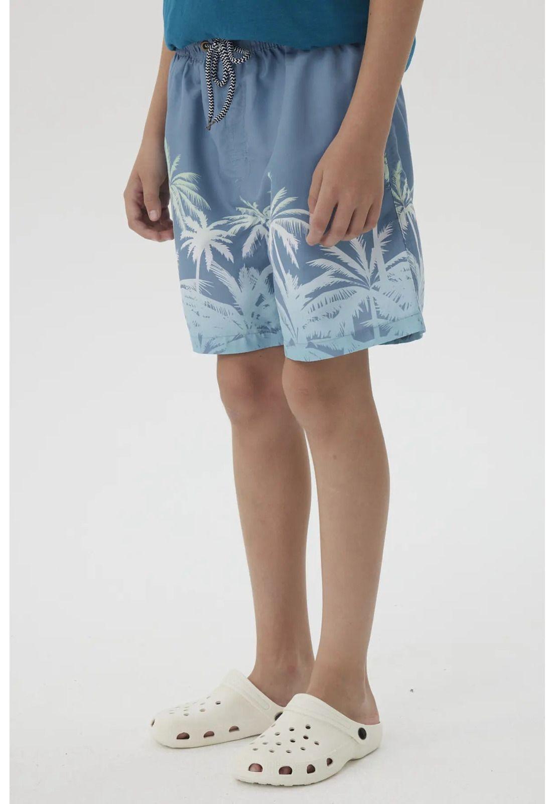 Short de Baño Niño Básico Gris-2