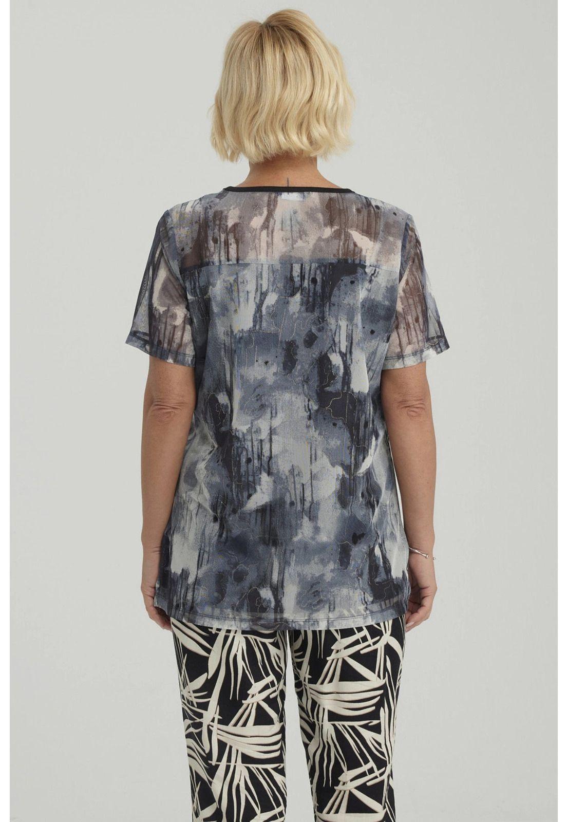 Polera Mujer Detalle Folia Negro-2