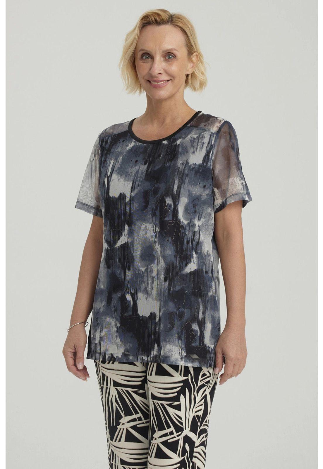 Polera Mujer Detalle Folia Negro-3