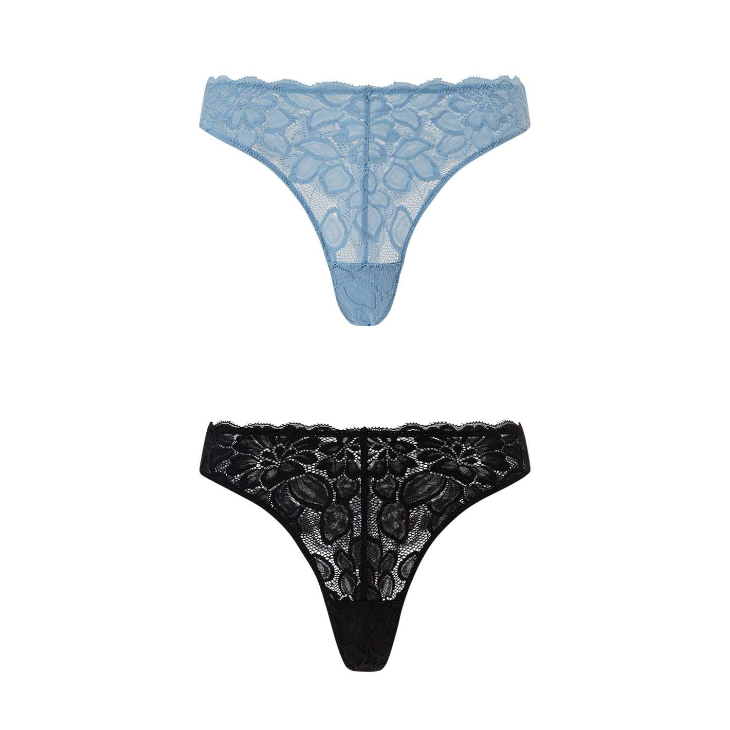 Calzón Mujer Bipack Pantaleta Celeste Fashion's Park-0