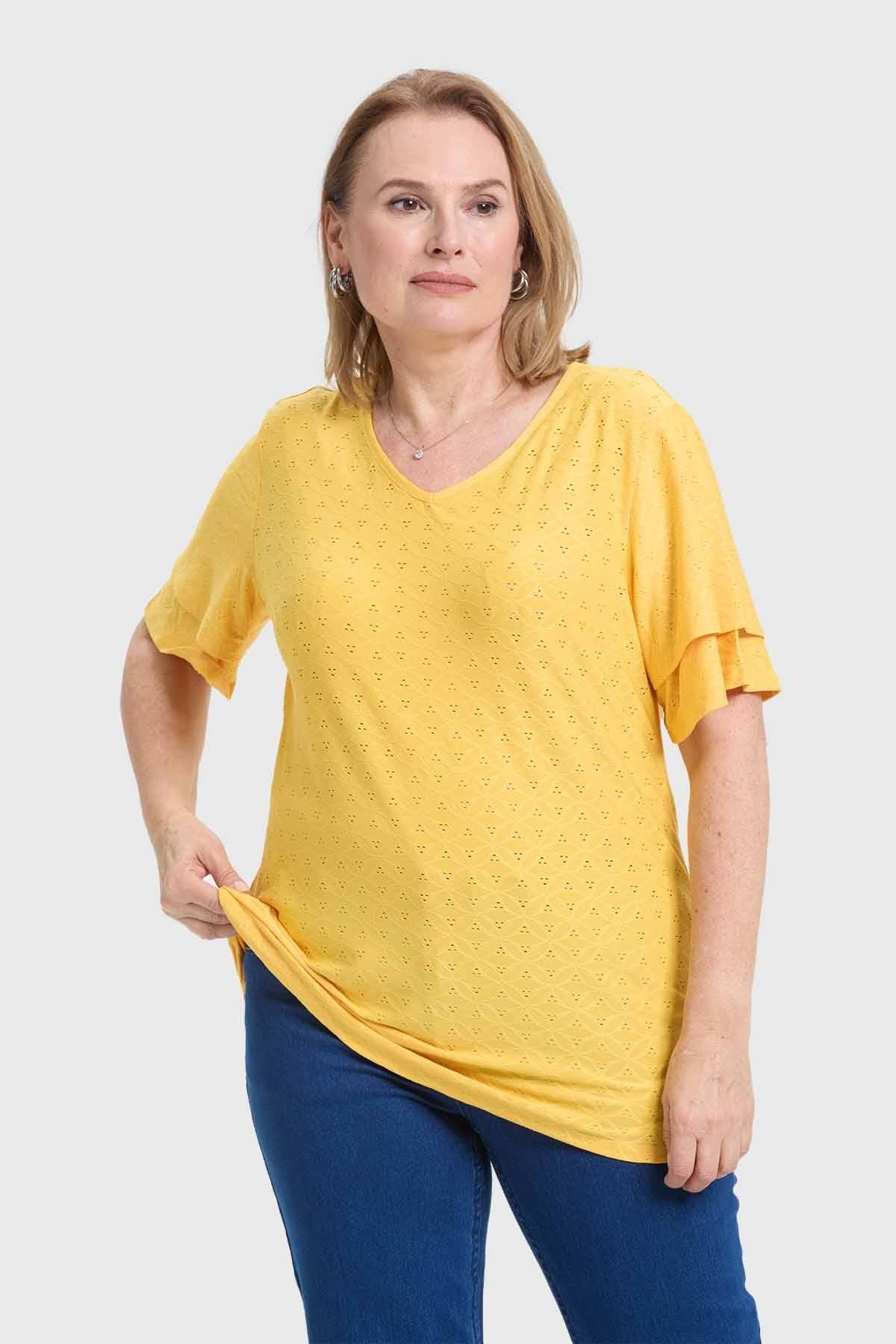 Polera Mujer Amarillo-0