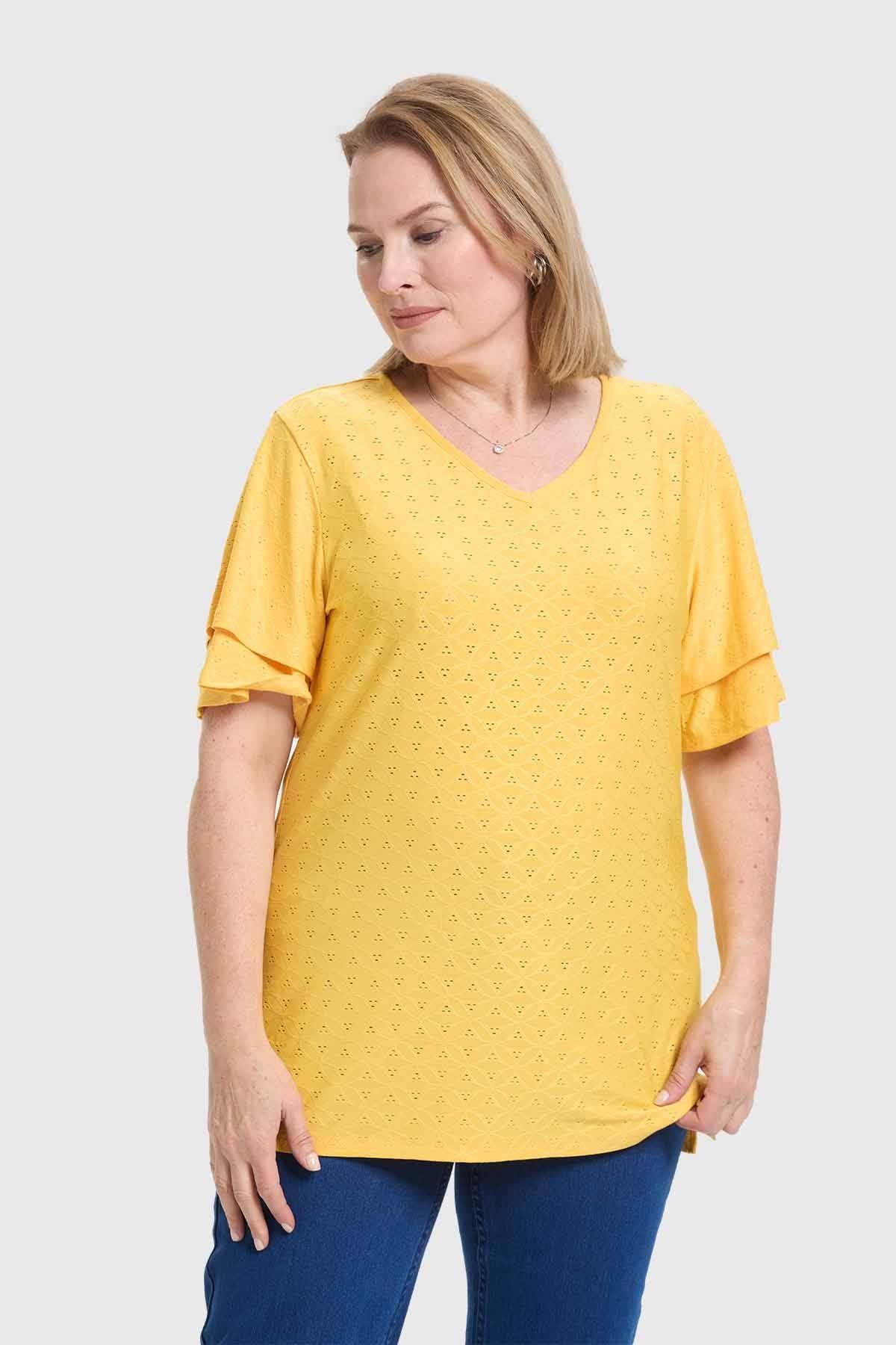 Polera Mujer Amarillo-1