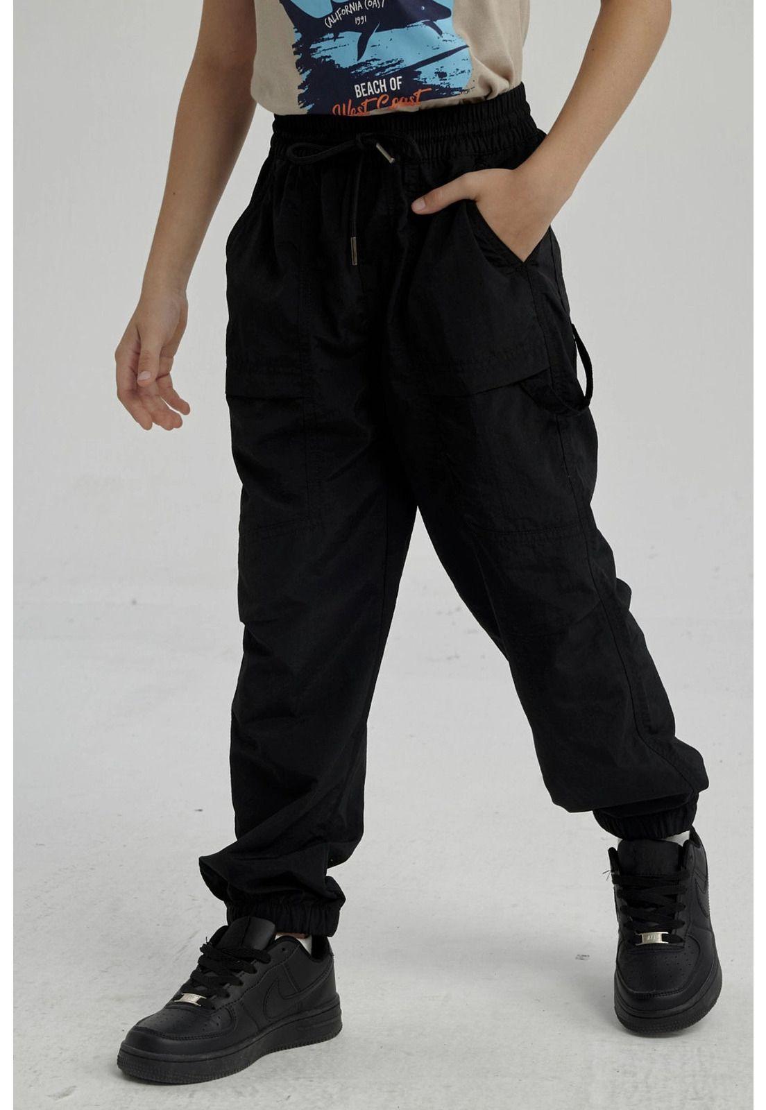 Pantalón Niño Jogger Carpenter Negro-3