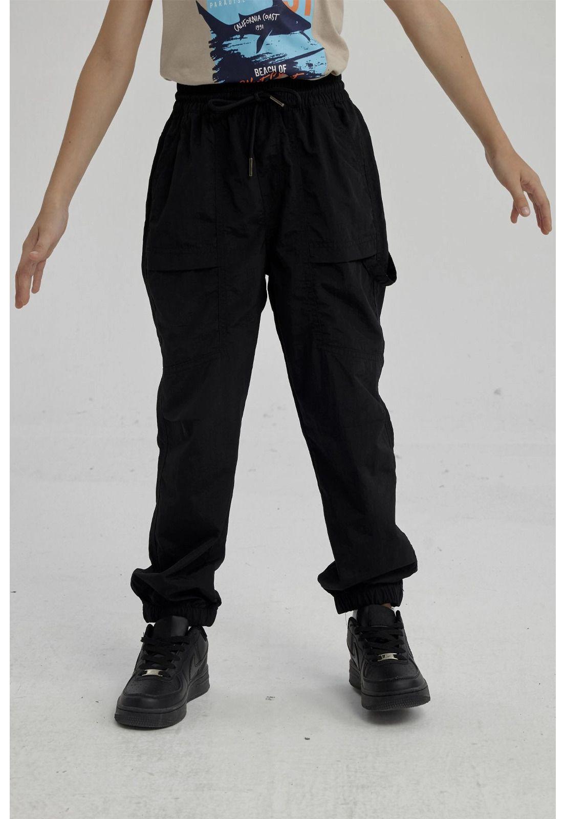 Pantalón Niño Jogger Carpenter Negro-4