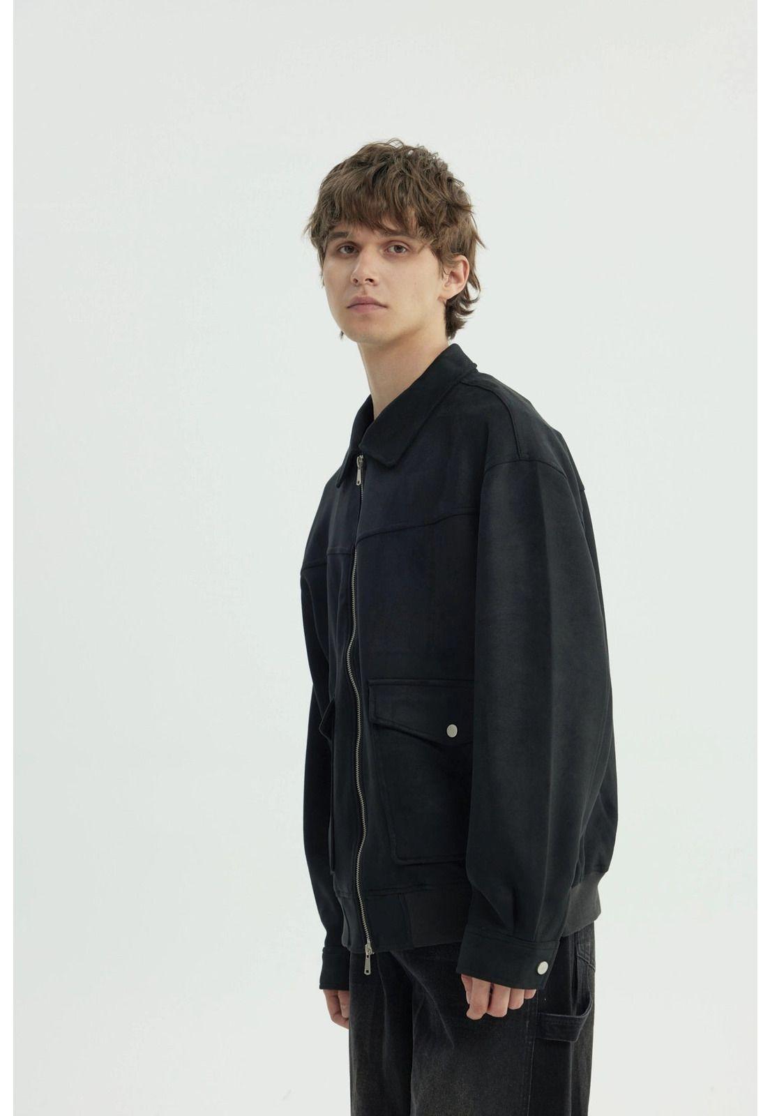 Chaqueta Hombre Oversize Negro - Vll-2