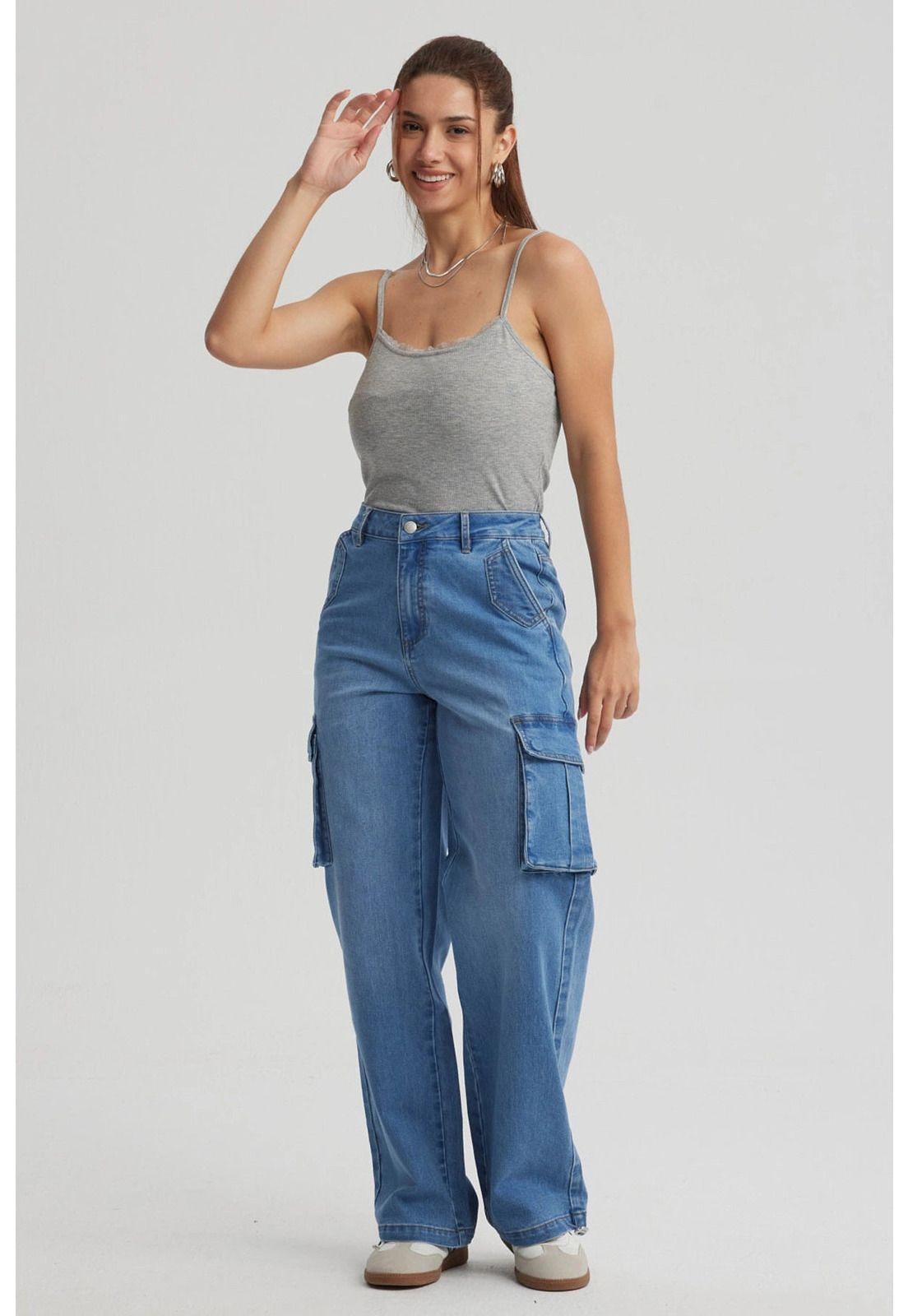 Jeans Mujer Parachute Azul-3