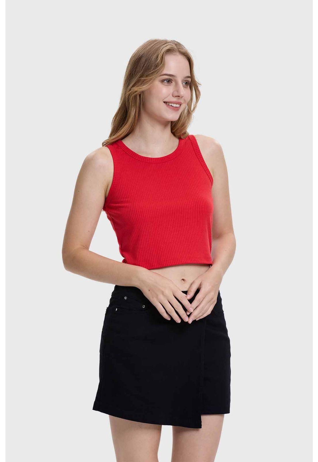 Polera Mujer Sudadera Rojo-1