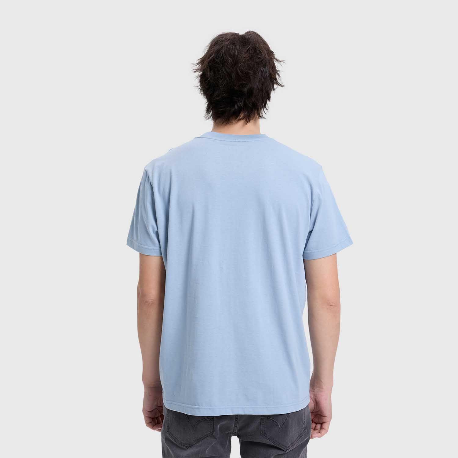 Polera Hombre Con Bolsillo Azul Piedra Claro Fashion´s Park-2