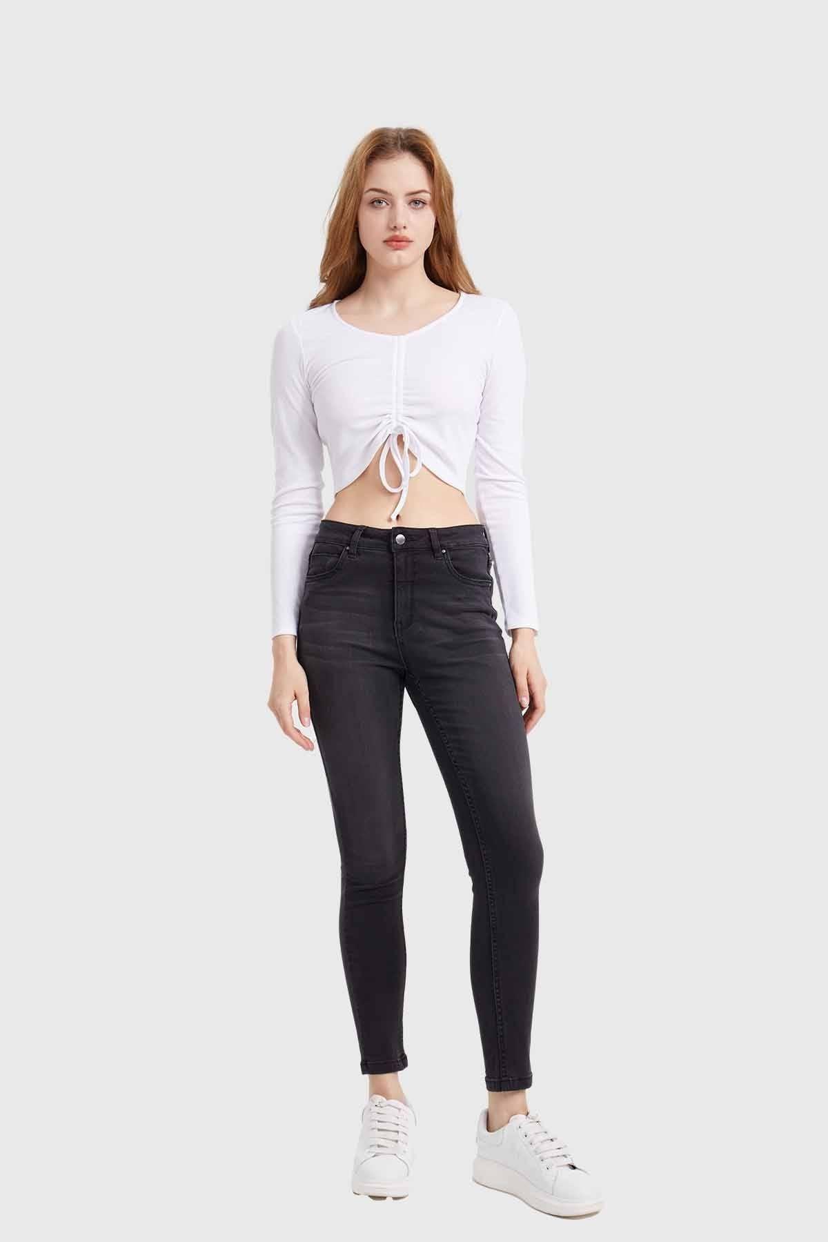 Jeans Mujer Skinny Estela Negro-3