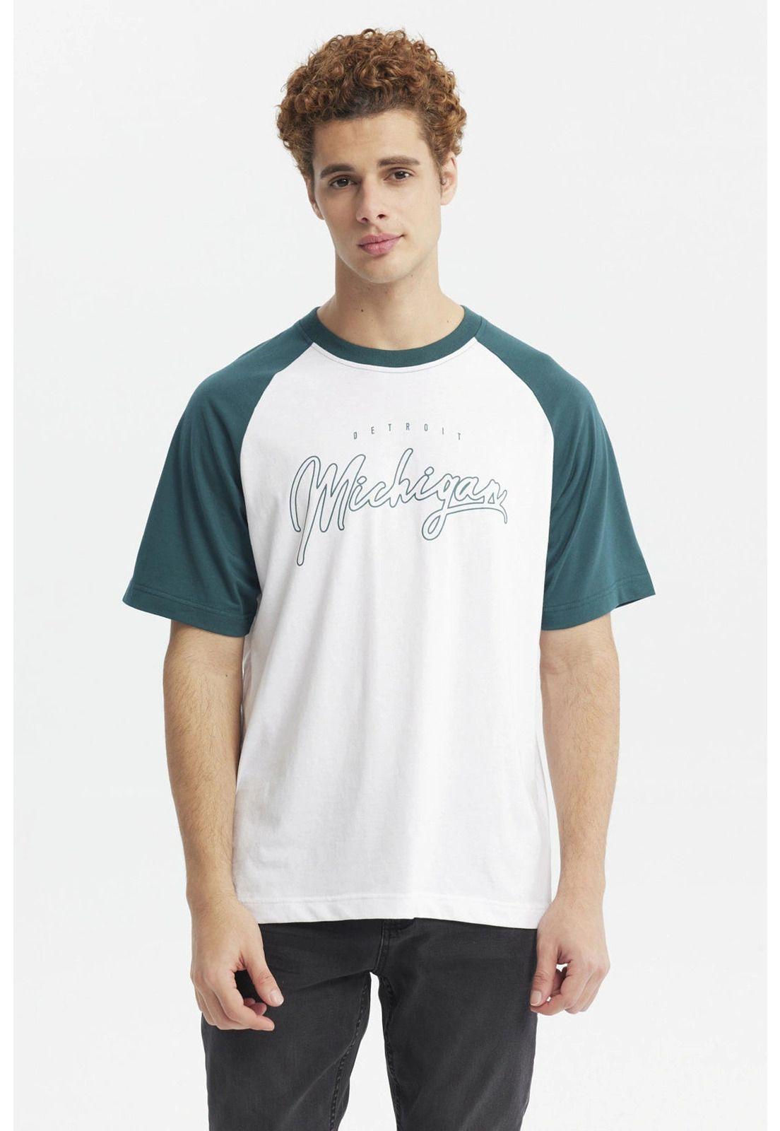 Polera Hombre Slim Verde - lll-0