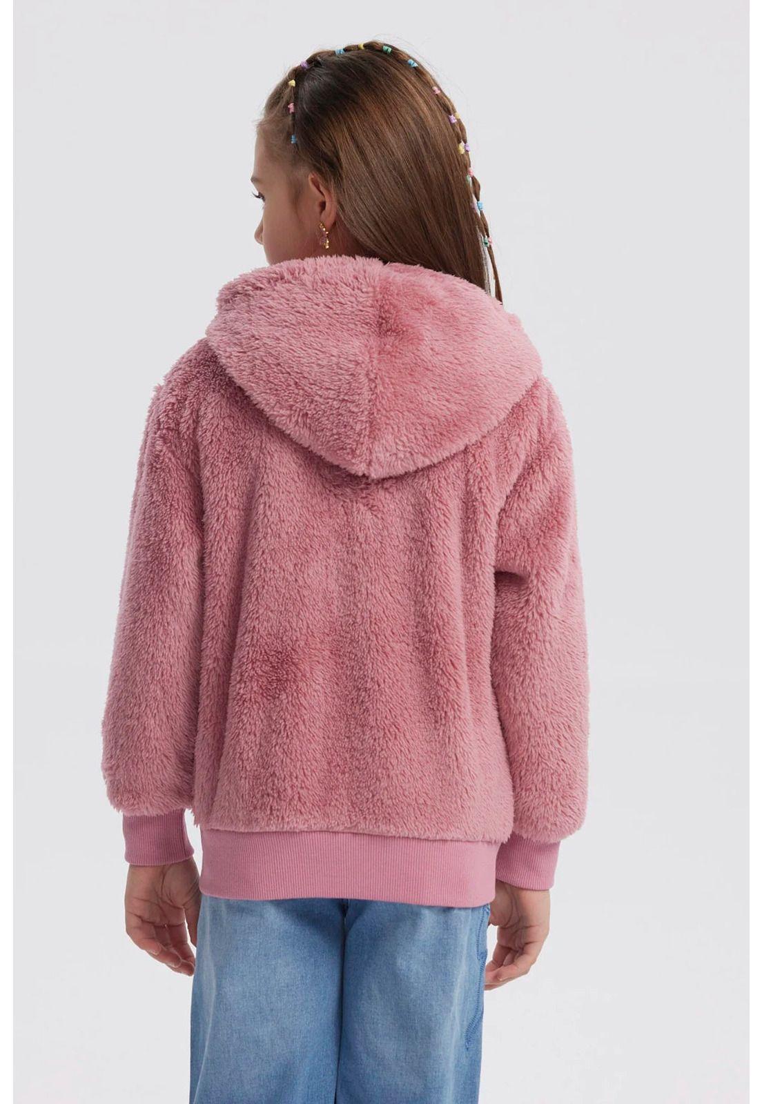 Polar Niña Peludo Básico Rosado-2