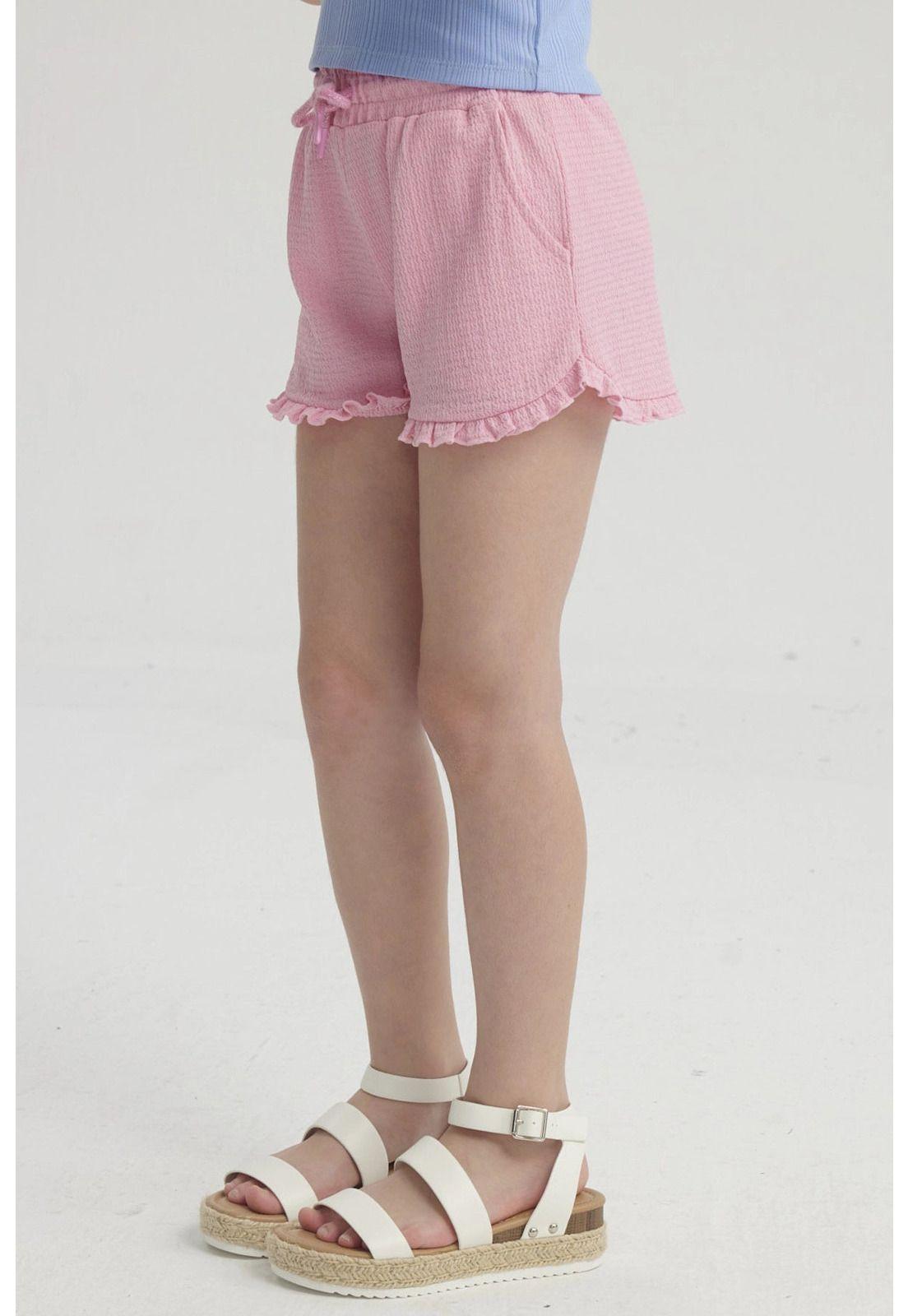 Short Niña Crep Rosado-1