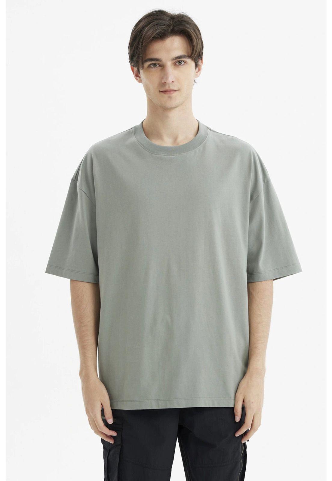 Polera Hombre Oversize Verde Claro - ll-0