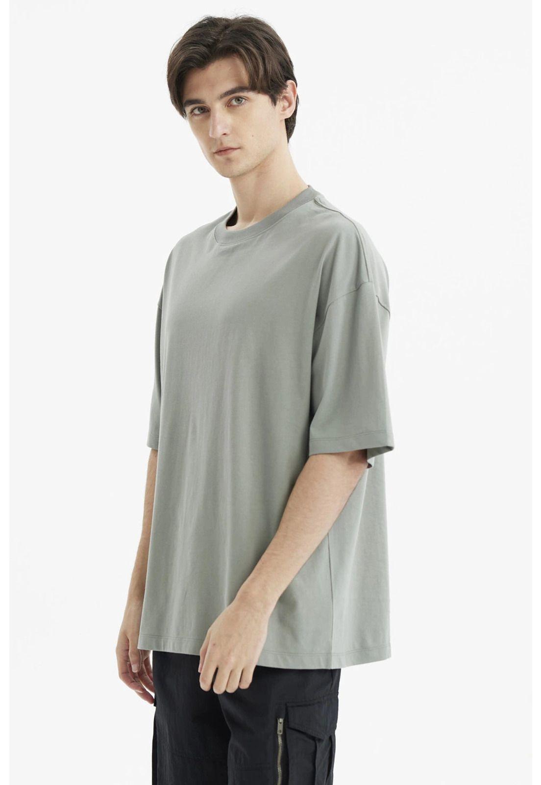 Polera Hombre Oversize Verde Claro - ll-1
