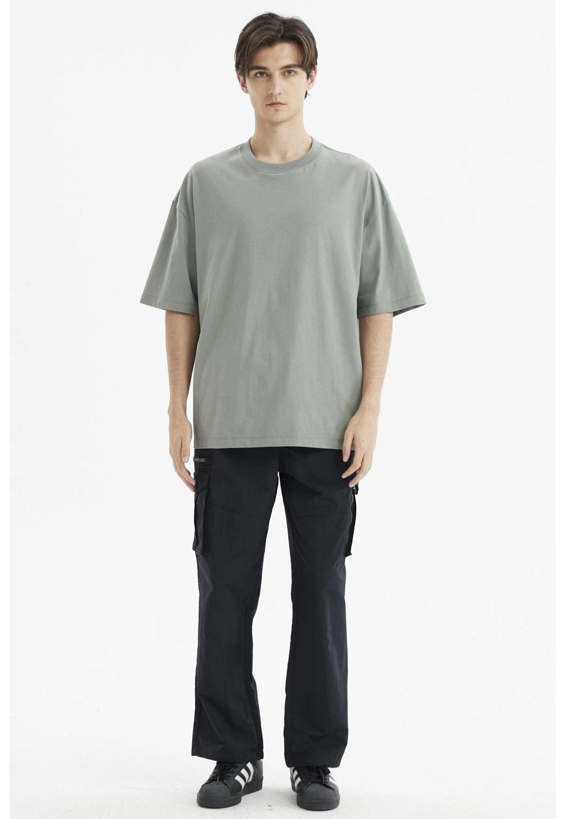 Polera Hombre Oversize Verde Claro - ll-3