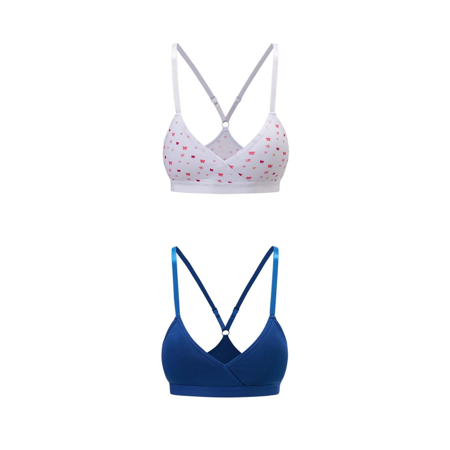 Sostén Mujer Bipack Liso Print Blanco Fashion's Park-0