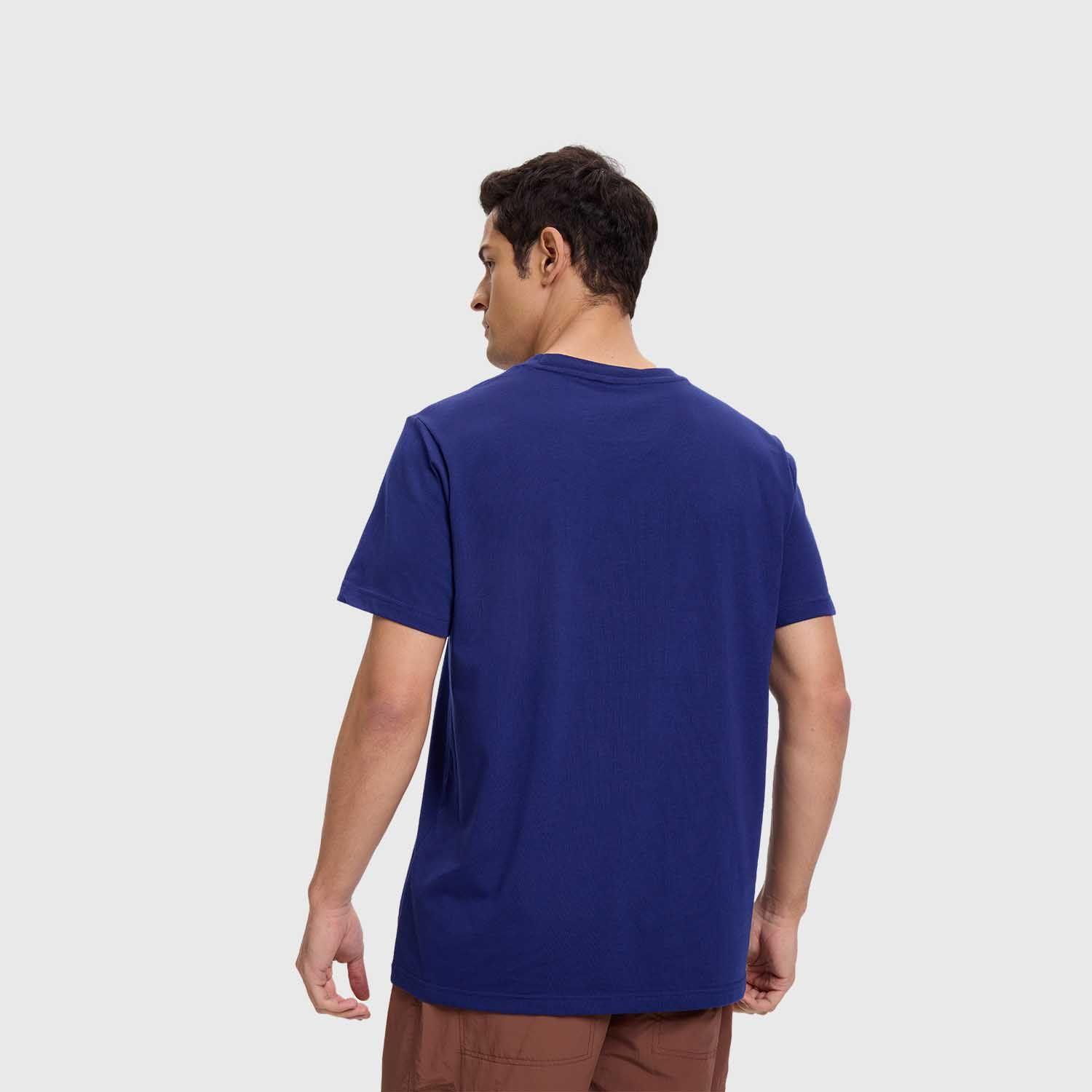 Polera Hombre Print Regular Fit Azul Fashion's Park-2