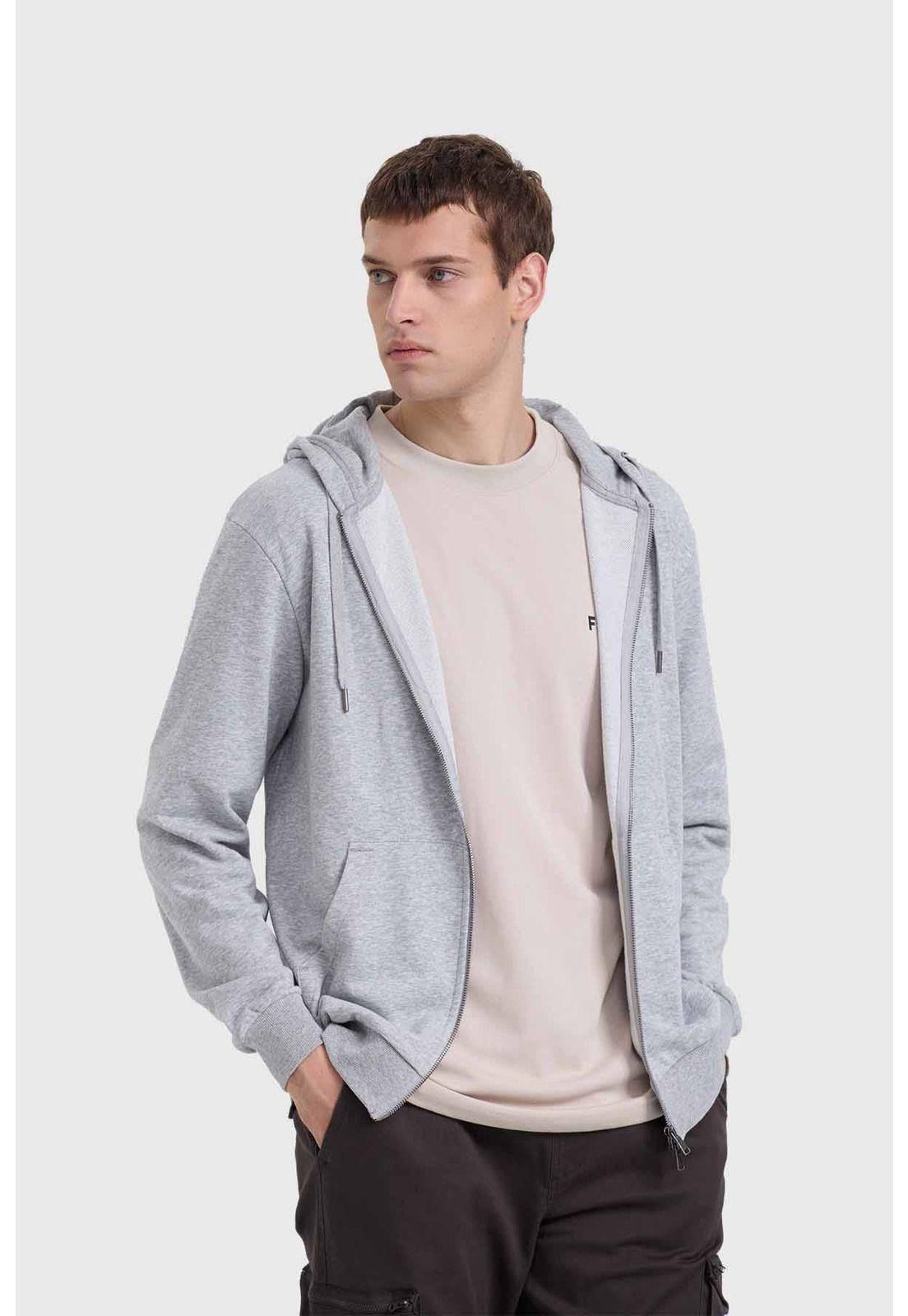 Polerón Hombre Básico Rider Gris-0