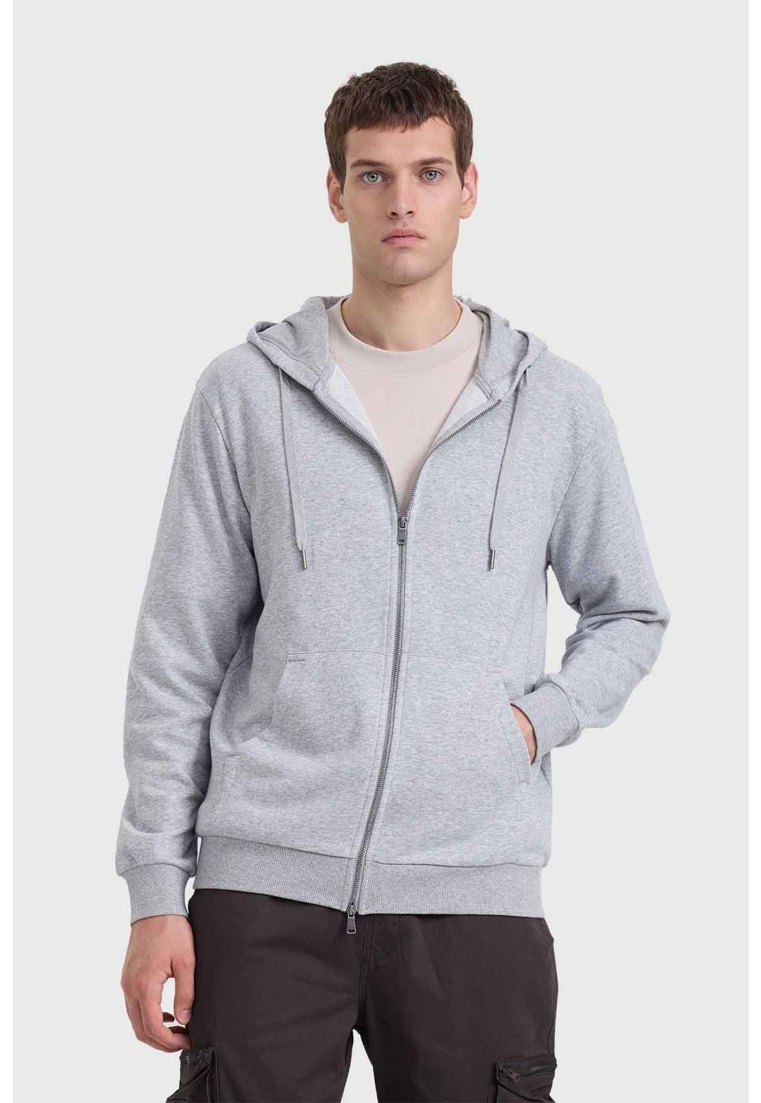 Polerón Hombre Básico Rider Gris-1