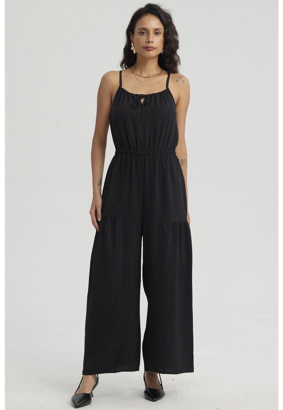 Enteritos Mujer Largo Pabilo Negro - ll-0