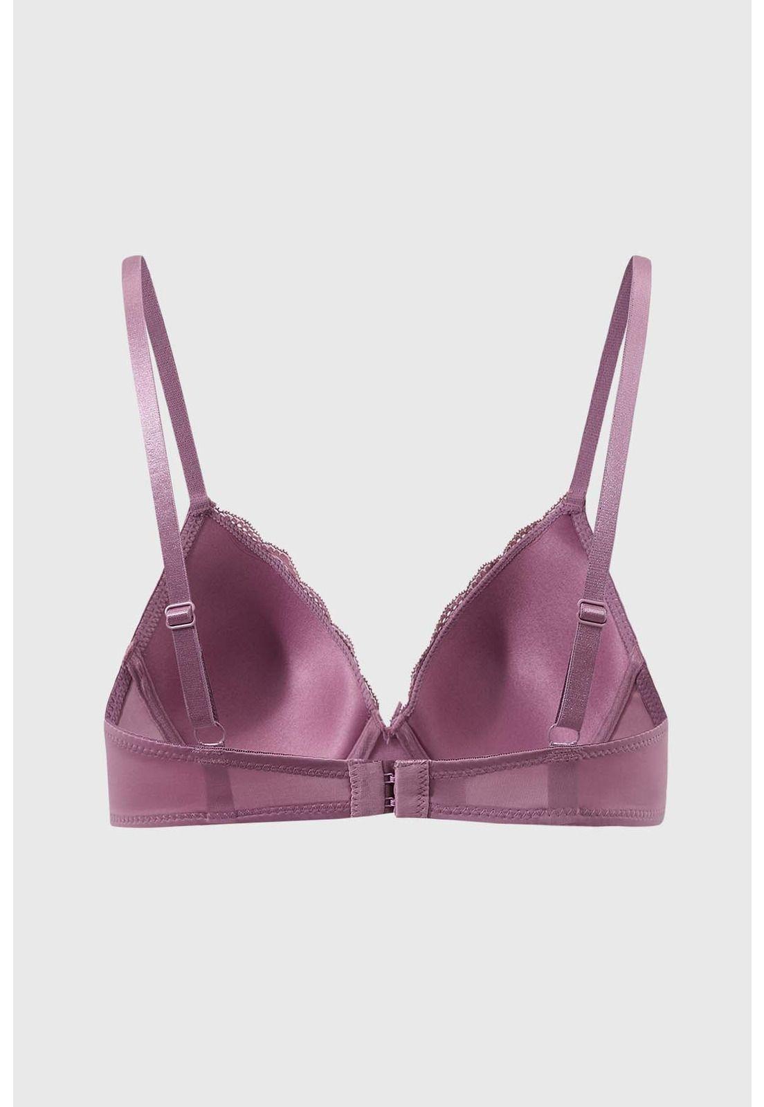 Sostén Mujer Copa Soft Detalle Encaje Rosa-1