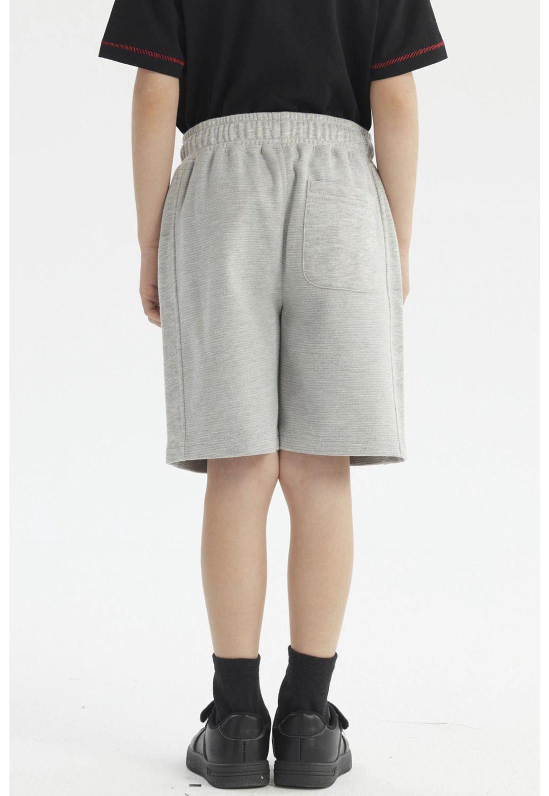 Bermuda Niño Textura Gris Melange-2
