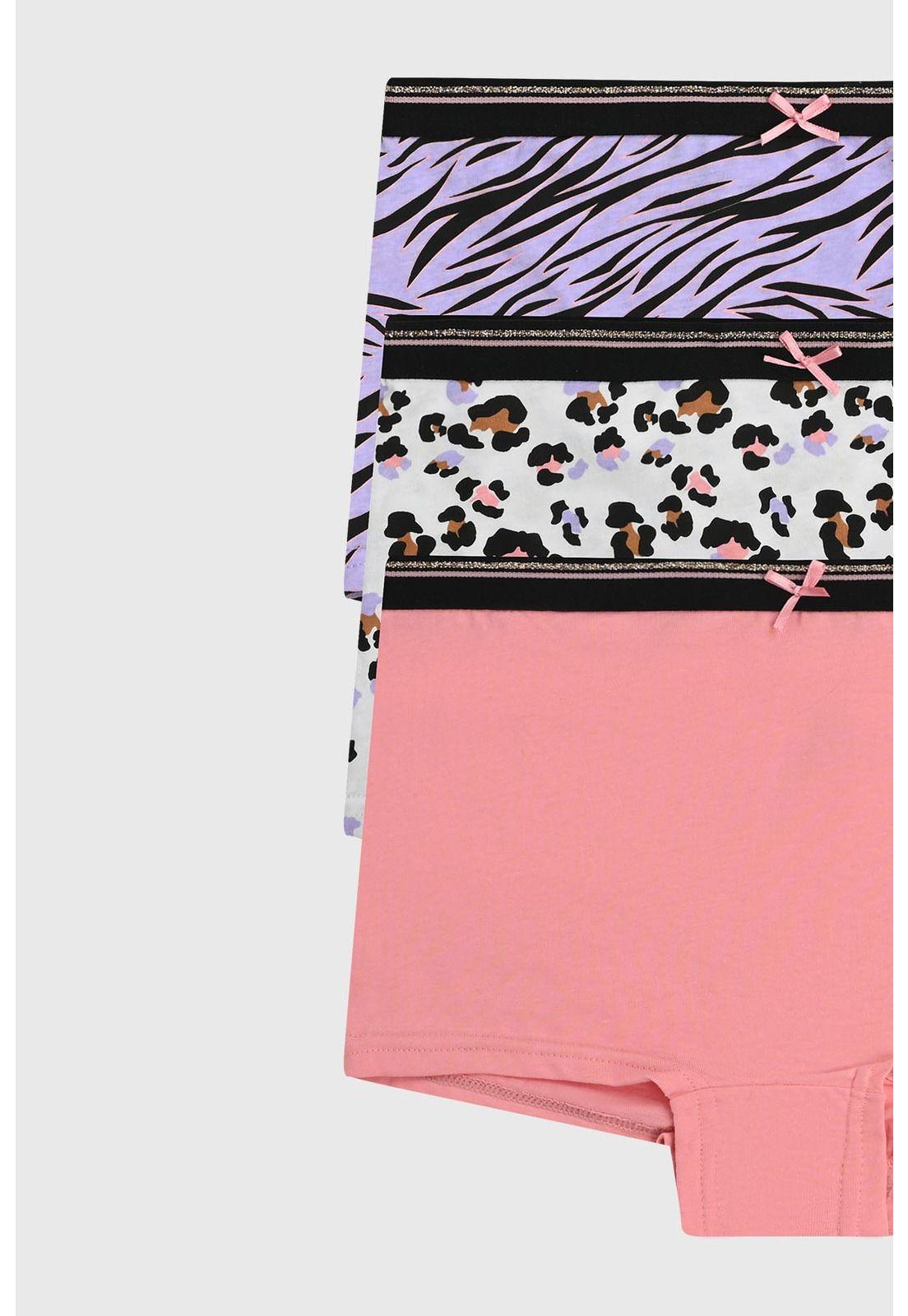 Calzón Niña Tripack Rapport Rosado-0