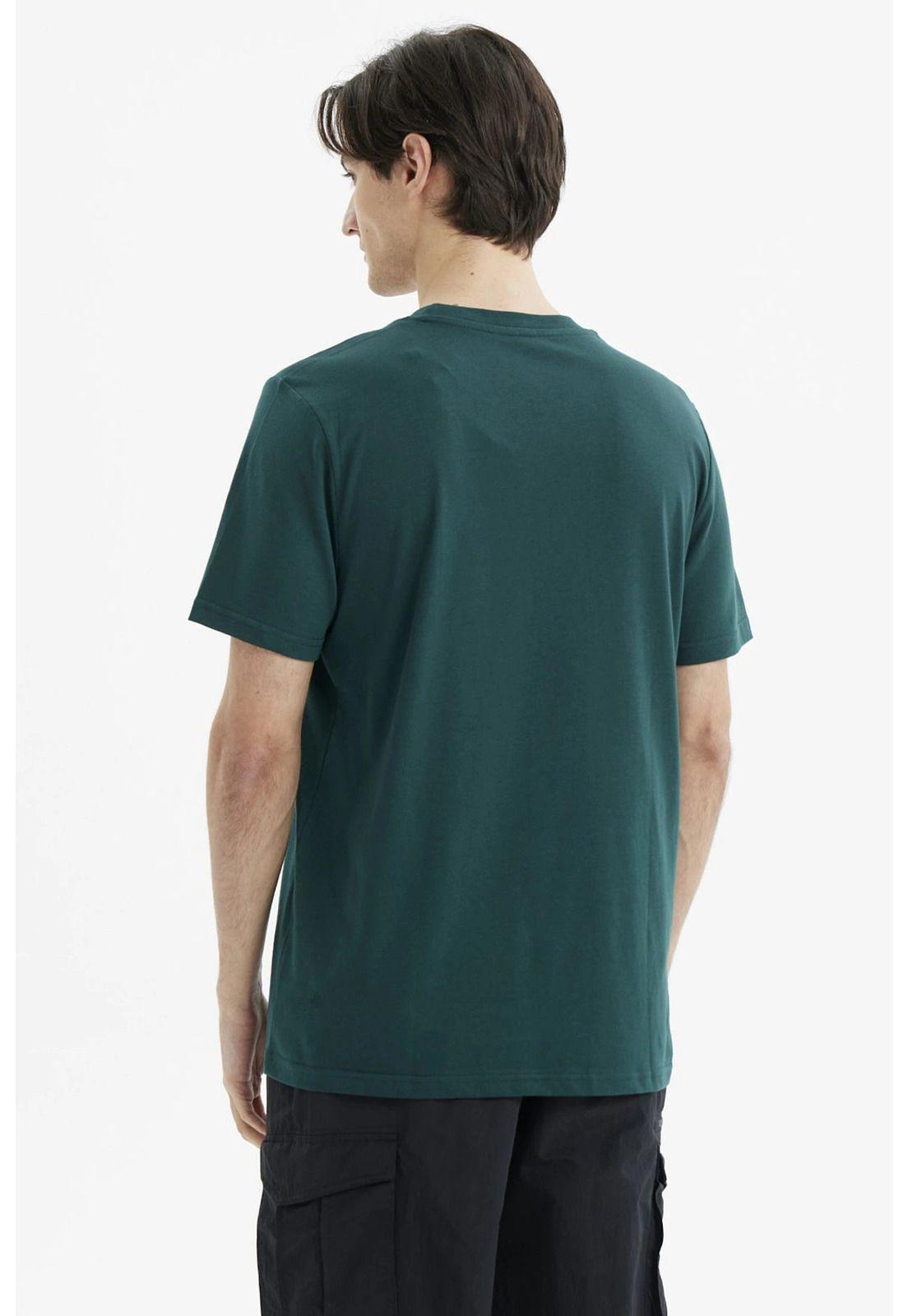 Polera Hombre Regular Fit Print New York Verde Oscuro-2