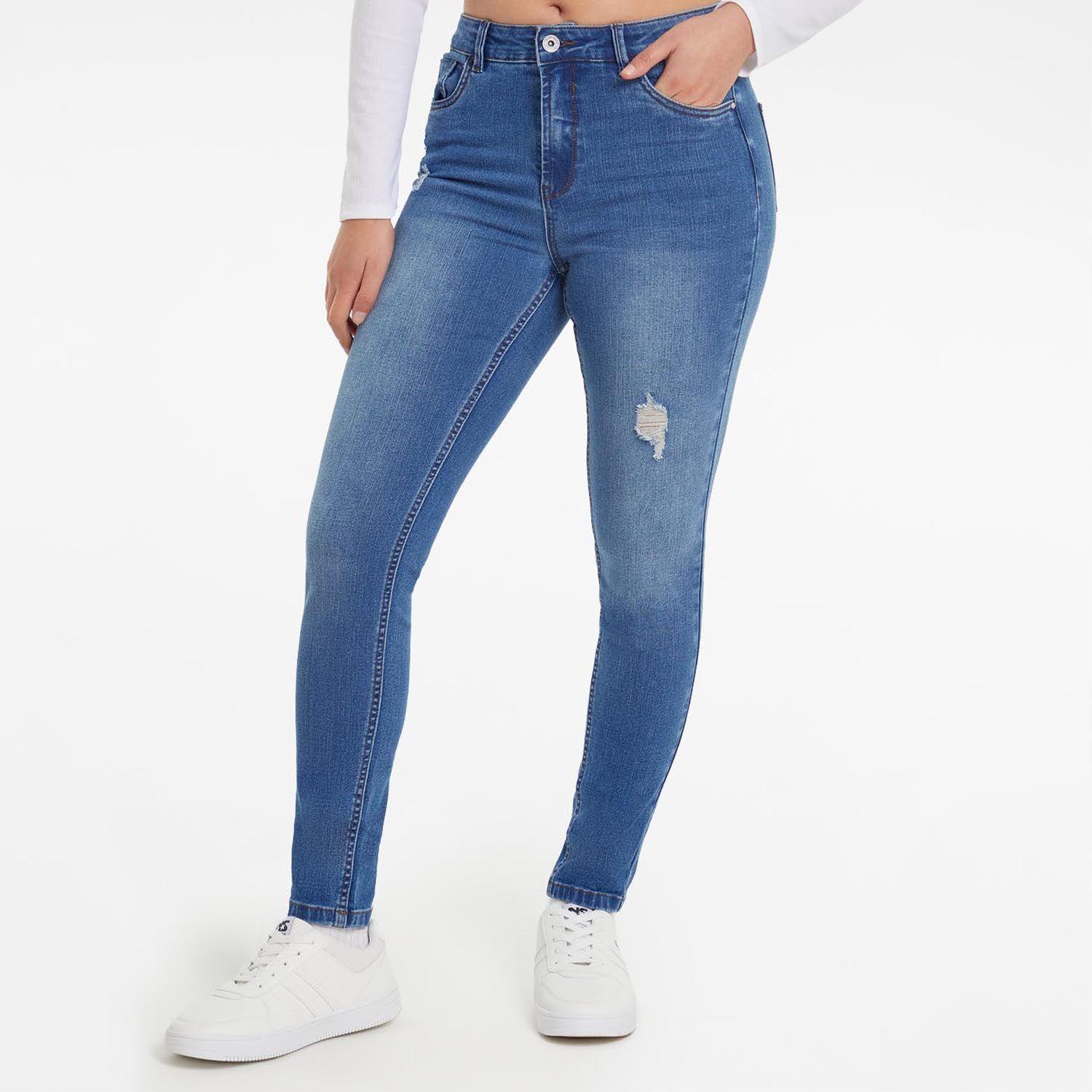 Jeans Mujer Super Skinny Lia Azul-1