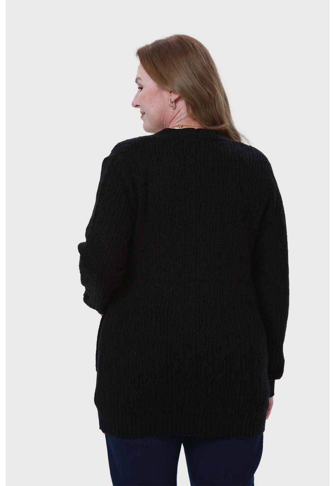 Sweater Mujer Tapado Negro - ll-2