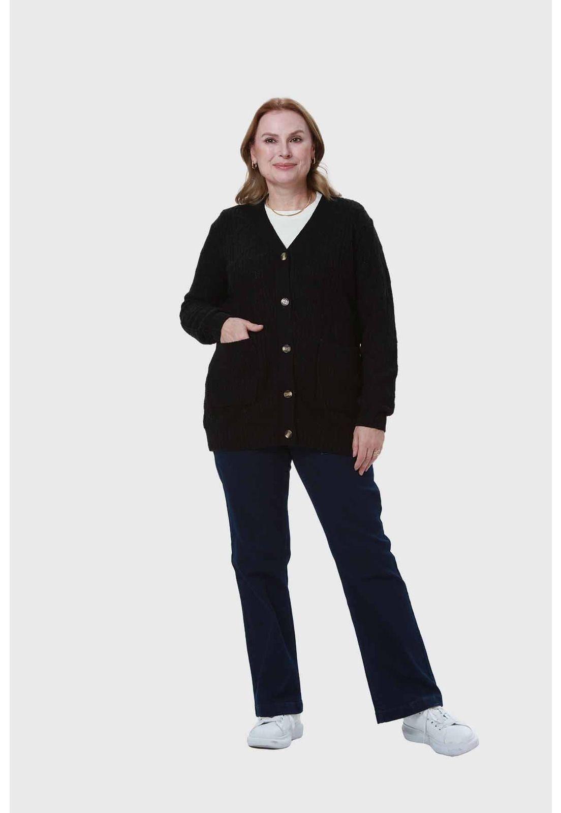 Sweater Mujer Tapado Negro - ll-3