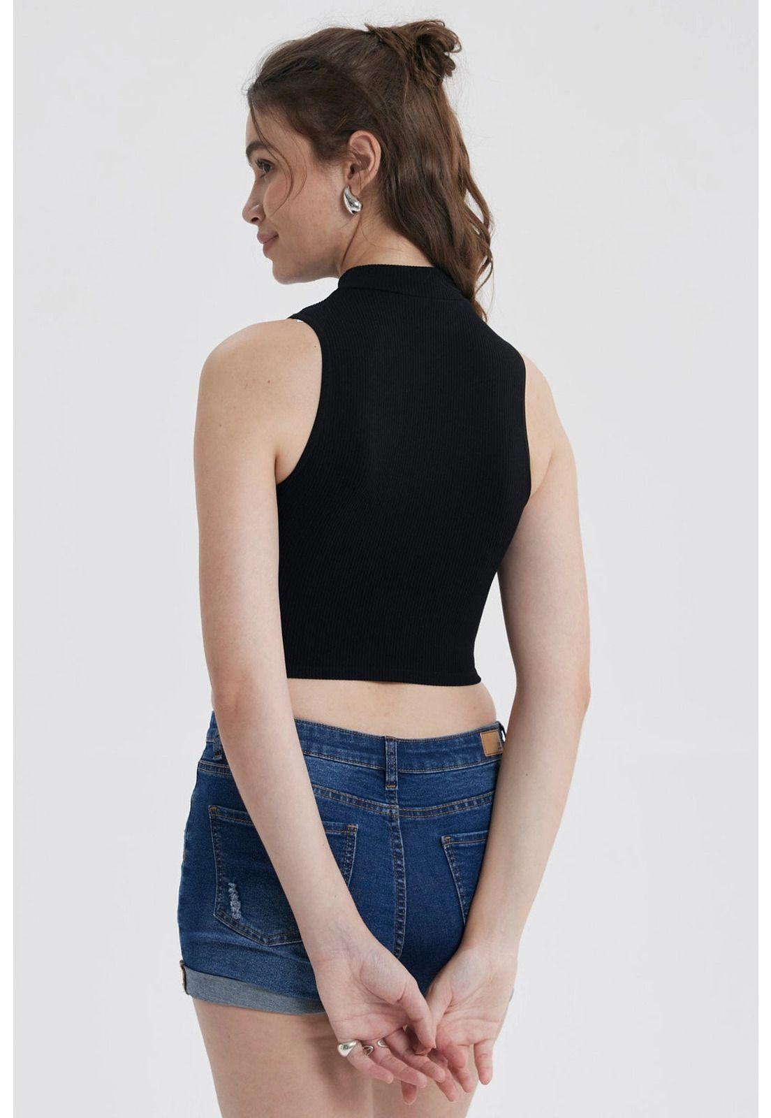 Peto Mujer Sin Costura Negro-2