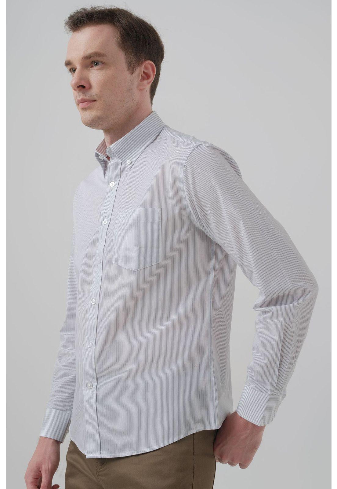 Camisa Hombre Regular Azul - ll-1