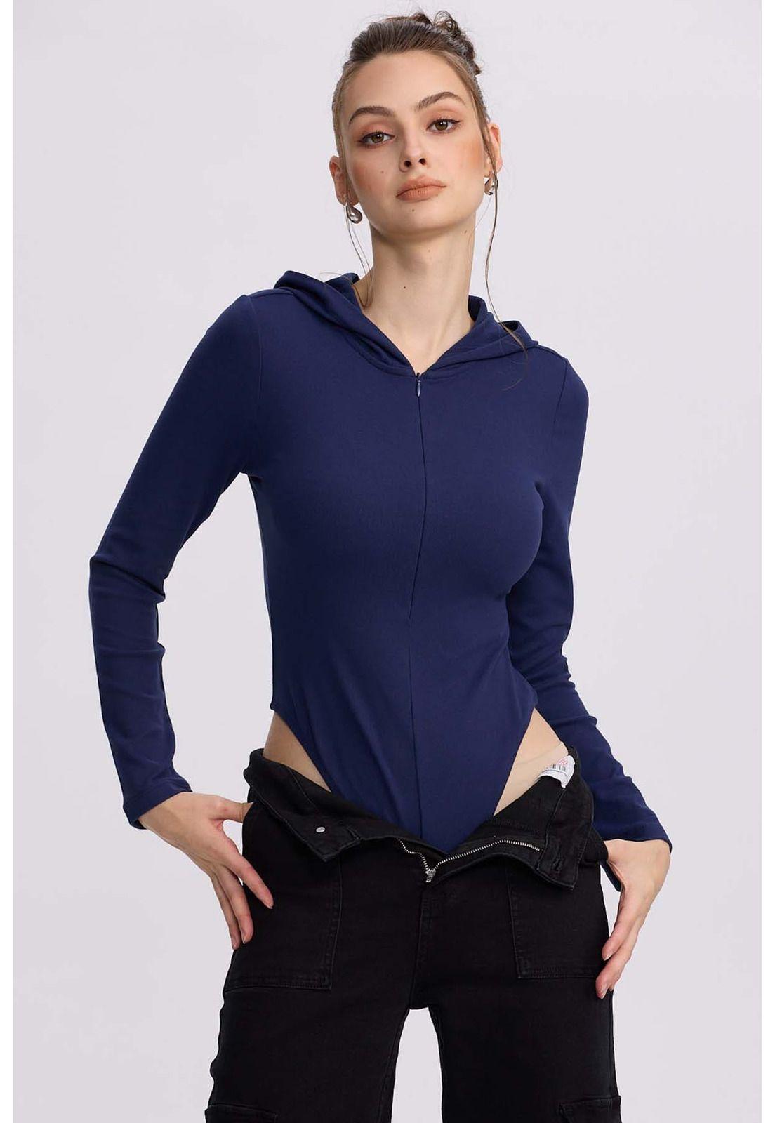 Polera Mujer Body Azul-1